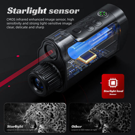 1080P HD Thermal Monocular with 800m Range & 10x Zoom | Nighttime Exploration Tool 2