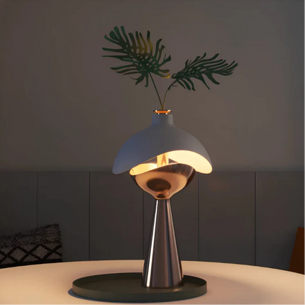 Sculpted Table Lamp with Dimmable Lighting & Portable Design | Elegant Home Decor for Cozy Ambiance