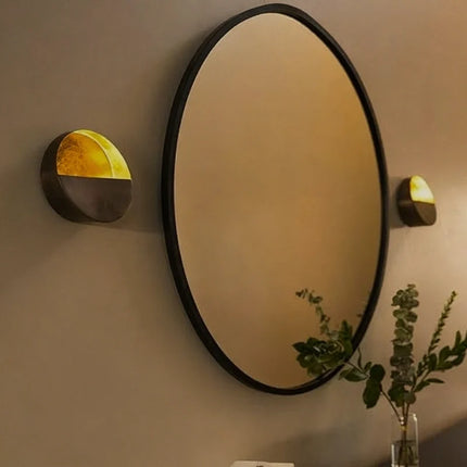 Eclipse Wall Candle Holder with Sculptural Design | Handcrafted Iron Decor for Luxurious Ambient Lighting