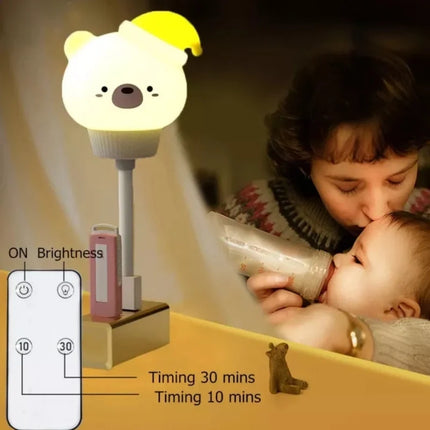 Adorable Animal Night Light with Warm Glow | Cute USB Lamp for Cozy Bedrooms and Nurseries