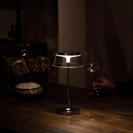 Modern Table Lamp with Adjustable Brightness | Cordless Acrylic Lighting for Versatile Home Decor