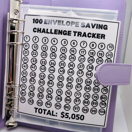 A5 Binder for 100 Envelope Savings Challenge, Budget Binder with Cash Envelopes – image 10