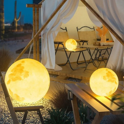 IP65 Waterproof Moon Garden Light with 16 Colors | Remote-Controlled Solar & USB Rechargeable for Outdoor Ambiance