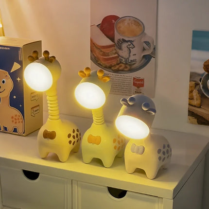 Rechargeable FlexaRaffe™ Night Light with 360° Flexible Neck | Gentle Glow for Bedtime Comfort and Imagination