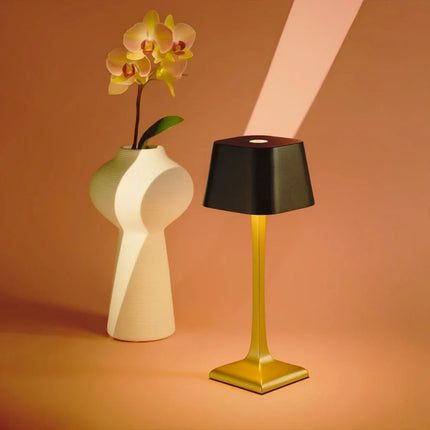 Dimmable Table Lamp with Rechargeable Design & 14-Hour Runtime | Waterproof Lighting for Indoor and Outdoor Use