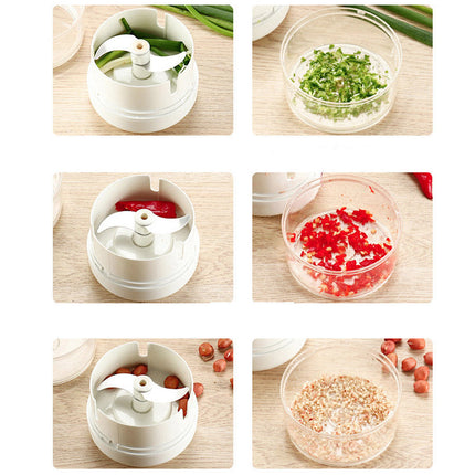 Mini Food Chopper for Garlic, Onion & Ginger with Stainless Steel Blades | Easy Meal Prep for Delicious Sauces and Salads