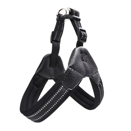 Reflective Dog Harness with Adjustable Straps | Lightweight Mesh Design for Safety During Evening Walks
