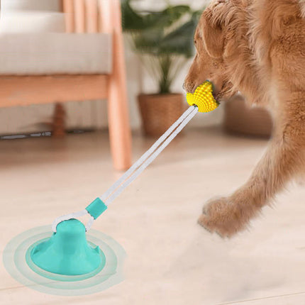 Interactive Suction Cup Dog Toy with Corn Ball Chew Design | Engaging Dental Health Toy for Active Dogs