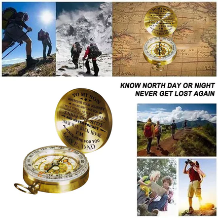 Engraved Compass Gift for Son from Dad, Gifts from Dad – image 5