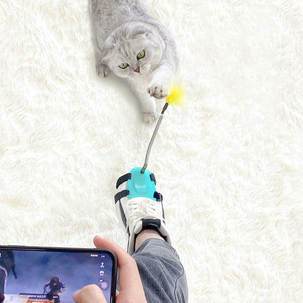 Funny Cat Stick with Strong Feathers | Multi-Functional Toy for Cat Anxiety Relief and Playtime Fun