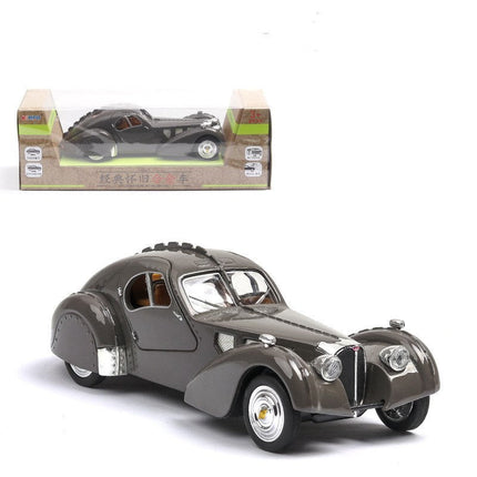 Classic Bugatti Type 57SC Car Model with Music Function | 1:32 Scale Antique Collector's Item