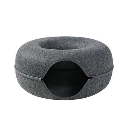 Cat Tunnel Nest for Cats with Removable Washable Design | Dual-Use Play and Rest Bed for Feline Comfort