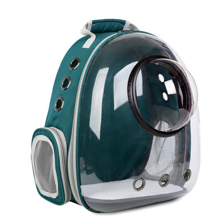 Transparent Pet Backpack for Small Pets up to 12kg | Comfortable Carrier with Side Access for Easy Travel