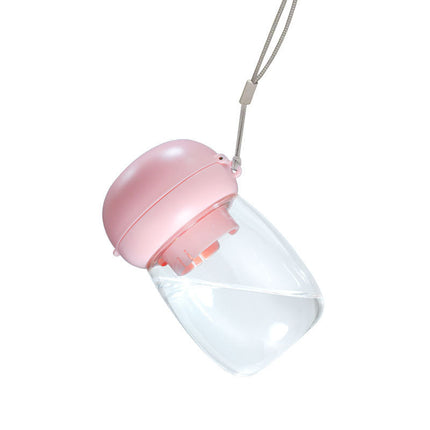 Foldable Pet Drinking Cup with Mushroom Design | 300ml High-Temperature Resistant Bowl for Outdoor Use