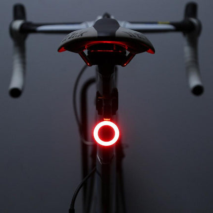Bike Rear Light USB Rechargeable, Bicycle Tail Light with 5 Modes and COB LED, Cycling Rear Light, Bike Accessories