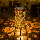 Solar Pattern Lantern with Intricate Design | Weather-Resistant Illumination for Outdoor and Indoor Decor