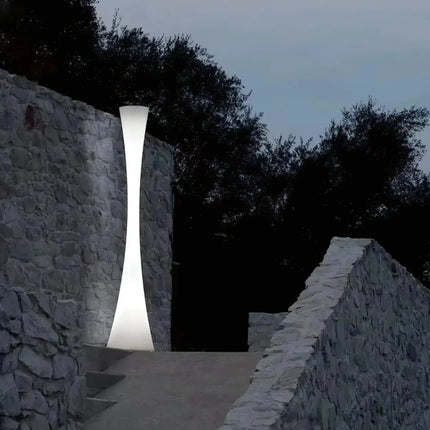 Weatherproof Floor Lamp with Hourglass Design & Remote Control | Versatile Illumination for Indoor and Outdoor Spaces