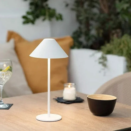 Dimmable Serenity Cone Lamp with Waterproof Design | USB-C Rechargeable Light for Cozy Ambiance
