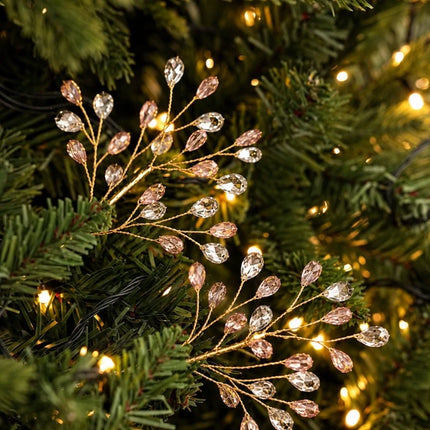 Decorative Branches with Crystal Beads, Christmas Tree Decorations – image 11