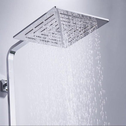 High Pressure Shower Head, Square Rain Shower Head 12 Inch with 556 Holes