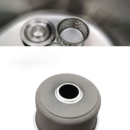 Stainless Steel Kitchen Sink Undermount, Round Single Bowl Undermount Sink – image 34