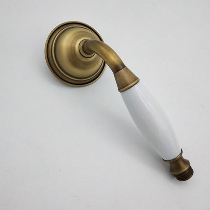 Handheld Shower Head with Hose Option, Gold Shower Head Metal – image 4