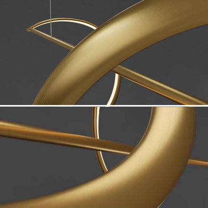 Modern Round Chandelier, Hanging Pendant Light for Bedroom – image 6