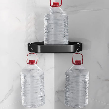 Bathroom Shelf Wall Mounted, Bathroom Organizer with Adhesive or Drill Mounting