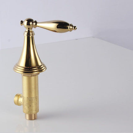 Widespread Bathroom Faucet with 2 Lever Handles, 3 Hole Brass Bathroom Faucet – image 5
