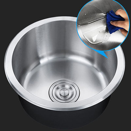 Kitchen Sinks, Single Bowl Drop In Bar Sink with Drain Strainer – image 15