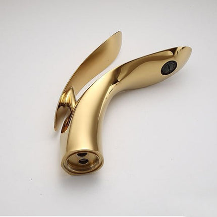 Single Hole Bathroom Faucet with Lever Handle, Round Modern Faucet for Bathroom – image 17
