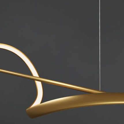 Modern Round Chandelier, Circle Ceiling Light Fixture – image 5