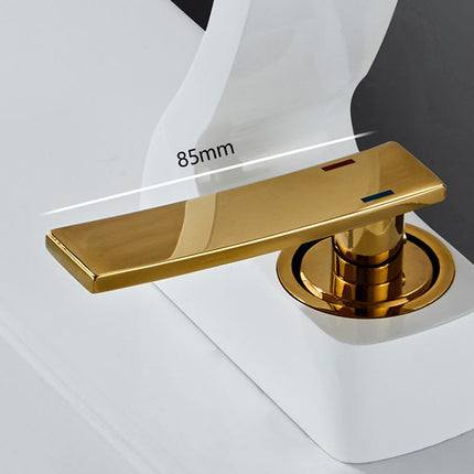 Bathroom Faucet Single Handle, Bathroom Sink Faucet with Gooseneck Spout – image 7