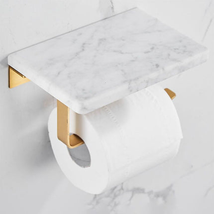 Brushed Brass Bathroom Accessory, Towel Holder Wall Mounted – image 23