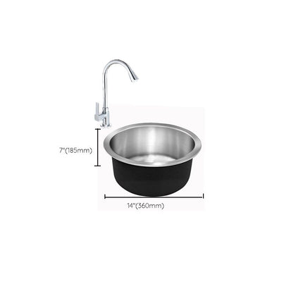 Kitchen Sinks, Single Bowl Drop In Bar Sink with Drain Strainer – image 23