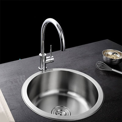 Kitchen Sinks, Single Bowl Drop In Bar Sink with Drain Strainer – image 28