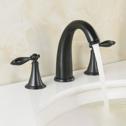 Widespread Bathroom Faucet with 2 Lever Handles, Bathroom Sink Faucet with Aerator – image 14