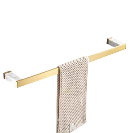 Brushed Brass Bathroom Accessory, Double Towel Bar – image 17