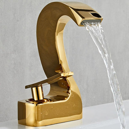 Bathroom Faucet Single Handle, Bathroom Sink Faucet with Gooseneck Spout – image 15
