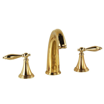 Widespread Bathroom Faucet with 2 Lever Handles, Bathroom Sink Faucet with Aerator – image 22
