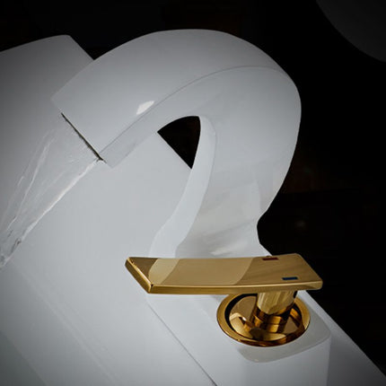 Bathroom Faucet Single Handle, Brass Bathroom Basin Faucet – image 4