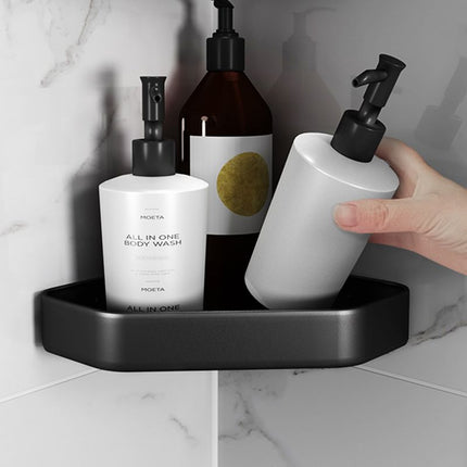 Bathroom Shelf Wall Mounted, Bathroom Organizer with Adhesive or Drill Mounting – image 9