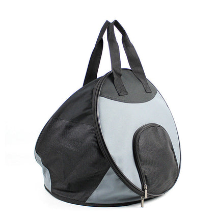 Portable Breathable Pet Carrier with Mesh Windows | Durable Polyester Handbag for Comfortable Travel