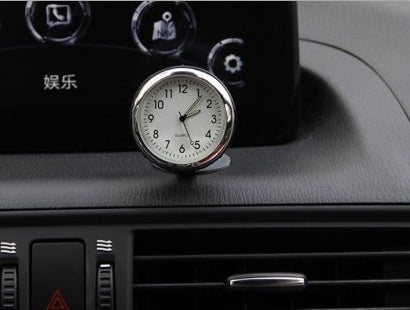 Car Ornament with Glass Mirror & Thermometer | Stylish Interior Accessory for Temperature Awareness