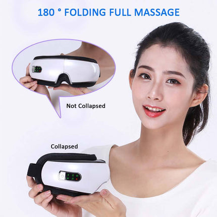 Smart Eye Massager with USB Charging & Hot Compress | Soothing Relief for Eye Strain and Stress