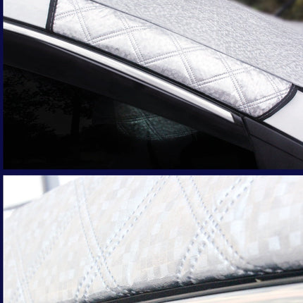 Aluminized Film Snow Block Windshield Cover with Anti-Theft Design | Winter Protection Against Ice and UV Rays