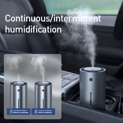 Car Humidifier with Anion Function & 300 ml/h Output | USB-Powered Air Purifier for Comfortable Drives
