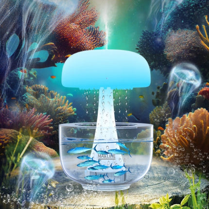 Jellyfish Raindrop Humidifier with 7-Color Ambient Light | Dual Function for Humidification and Mood Enhancement