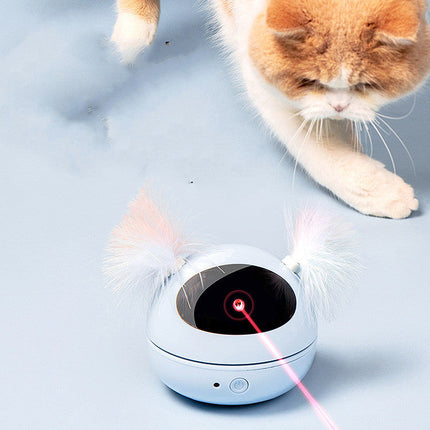 Automatic Electric Cat Toy with Laser Light | Durable ABS Material for Endless Playtime Fun