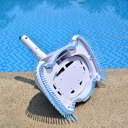 Pool Cleaner, In Ground Pool Cleaner with Dual Brush Skirts and Clear Debris Chamber